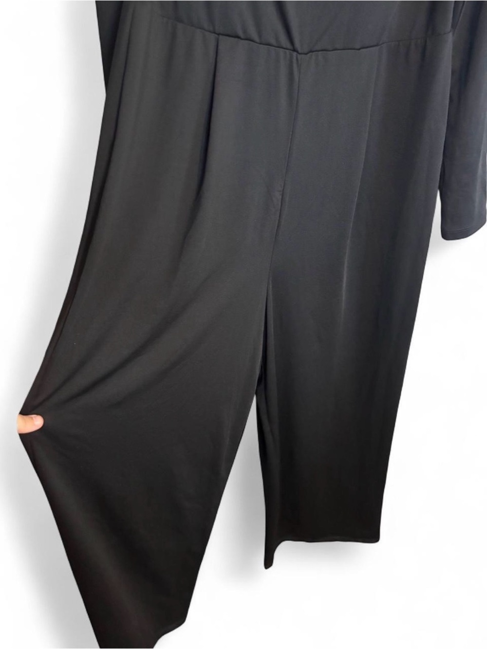 HALARA Black Square-Neck Wide-Leg Jumpsuit - Picture 5 of 6
